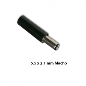 CONECTOR MACHO DC011 NEGRO DC PARA CABLE 3