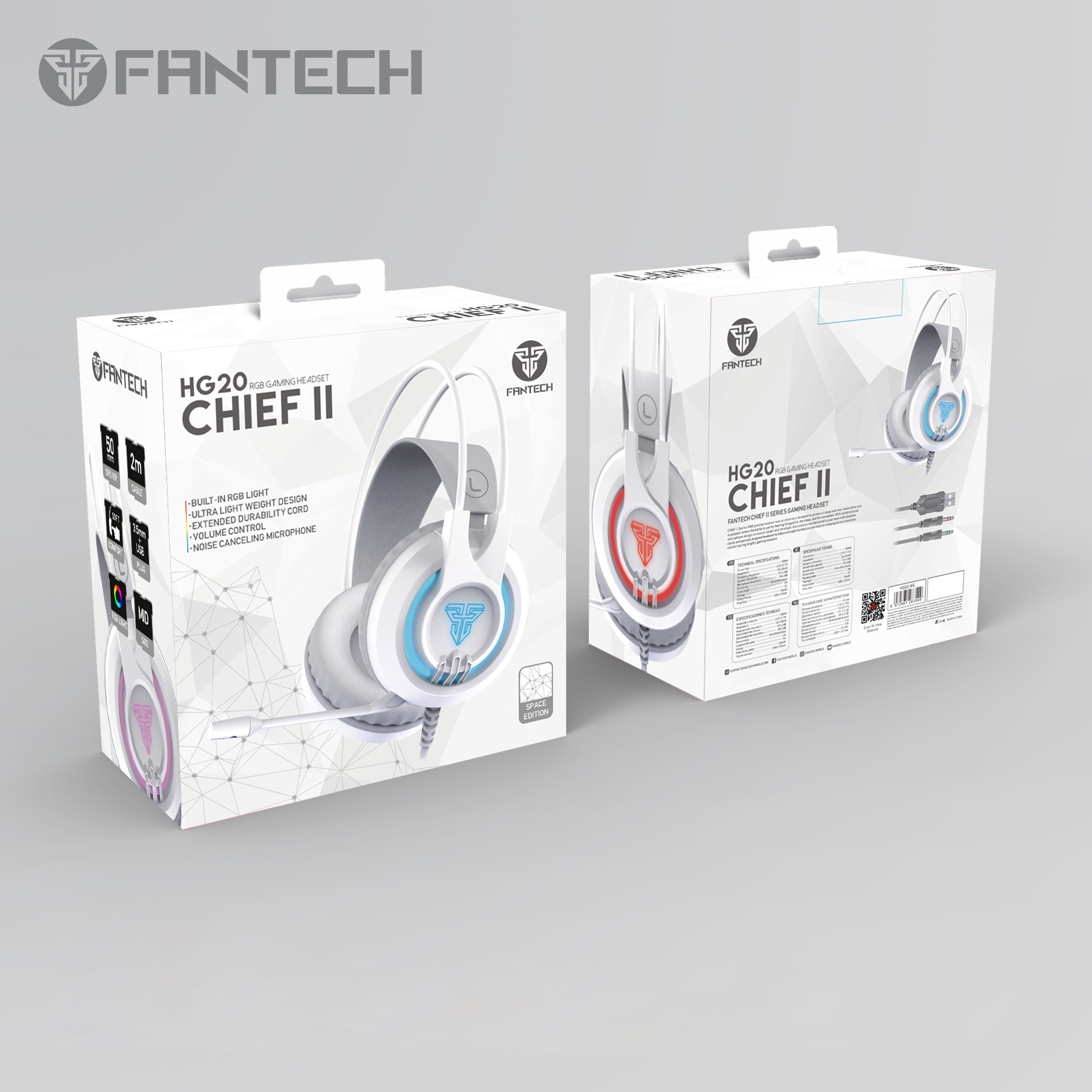 Headset HG20 SE Fantech Caja