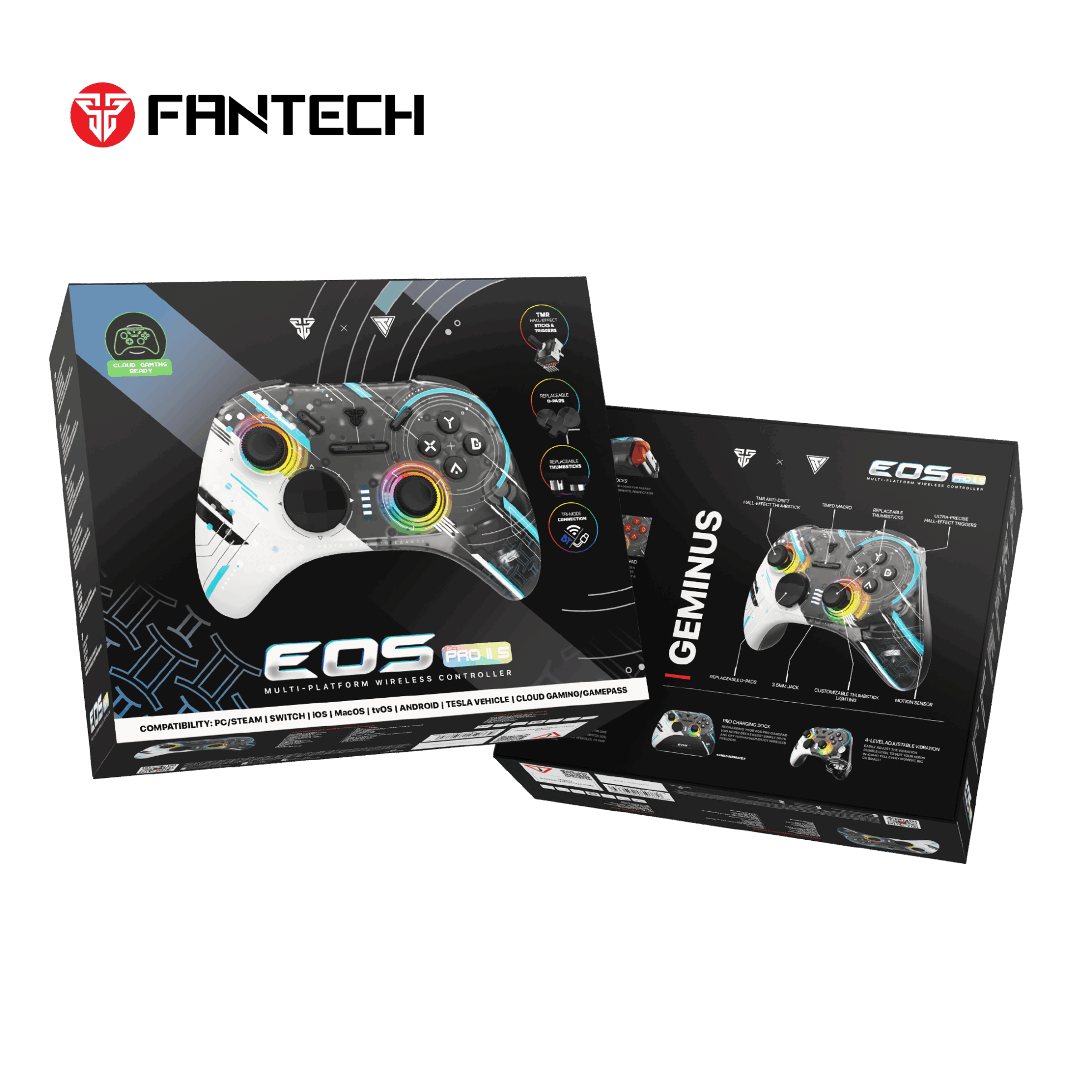 Control Gaming EOS PRO II S WGP15V2S Geminus Black Caja