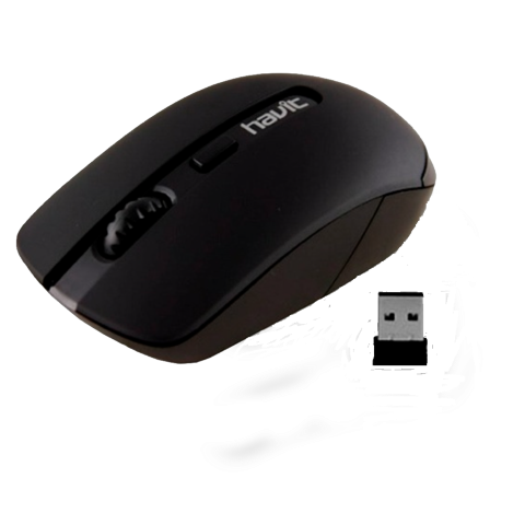 Mouse inalámbrico Navilic negro con receptor USB