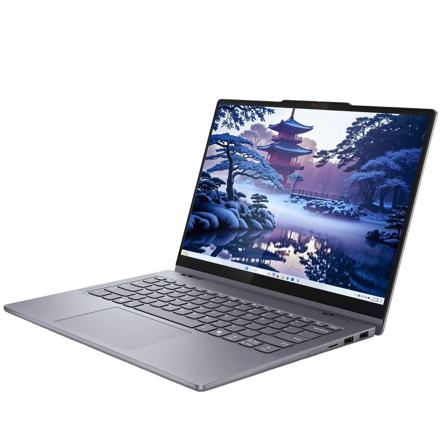 Laptop Lenovo gris delgada