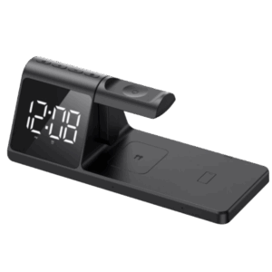 Reloj despertador con carga inalámbrica para celular