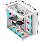 Gabinete gamer flujo de aire optimizado
