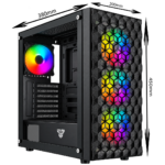 Gabinete gamer flujo de aire optimizado