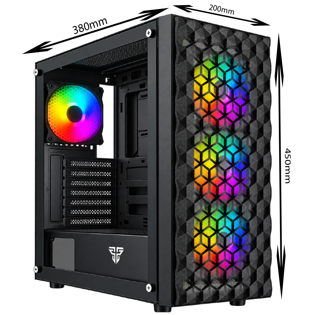 Gabinete gamer flujo de aire optimizado